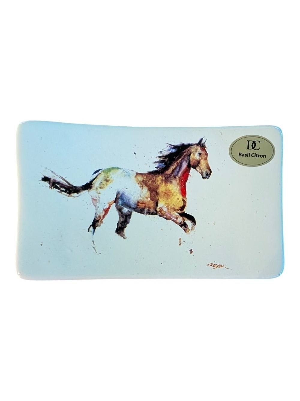Horse Art Ceramic Soap Dish
